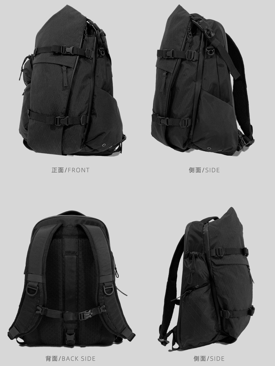 新款美式机能多功能双肩包男款通勤防水扩容电脑书包户外旅行背包 细节图 5