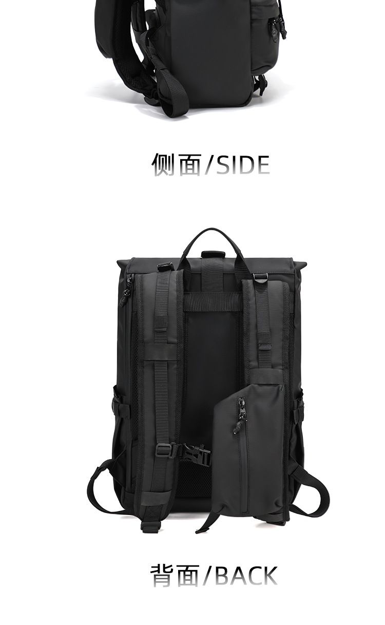 男士户外旅行徒步双肩包商务通勤背包机能大容量旅游出差骑行包男 商品说明图