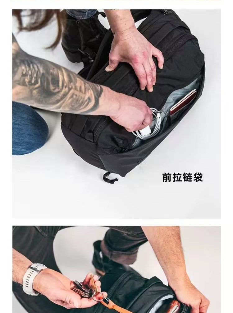 男士大容量户外通勤双肩包男士多功能旅行电脑商务出差登山背包男 商品说明图