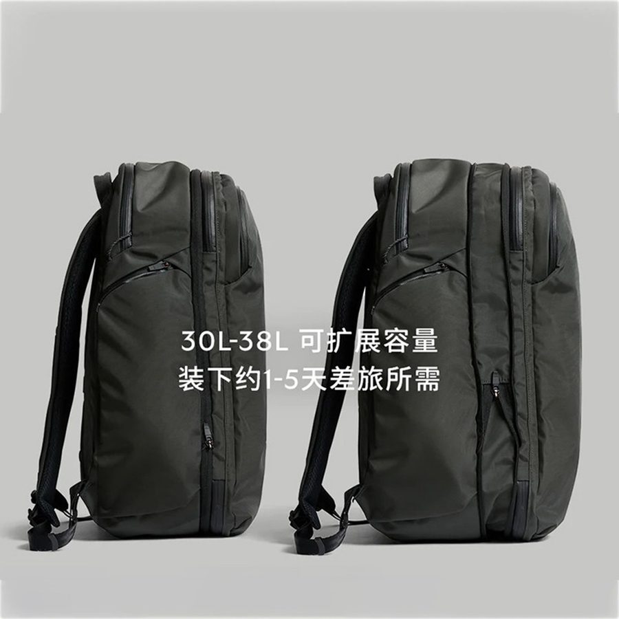 双肩包大学生通勤16寸笔记本电脑包旅行包书包出差旅游轻便背包男 细节图 3