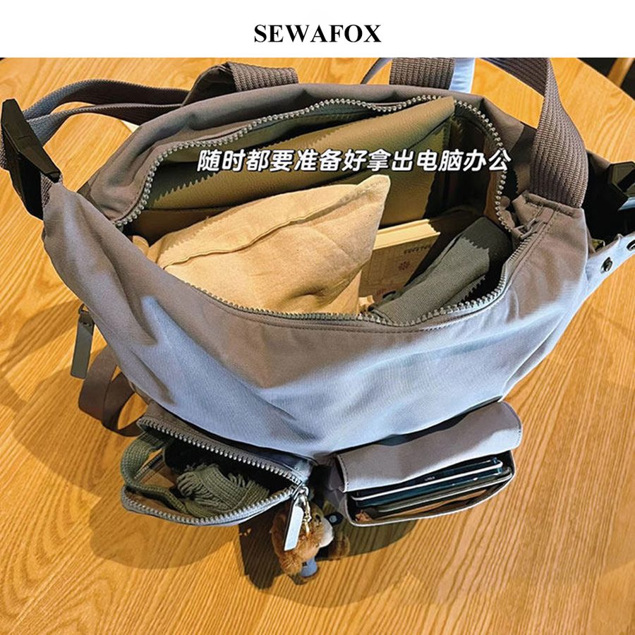 小众双肩包女通勤电脑背包2026新款大容量旅行包旅游轻便学生书包 细节图 4