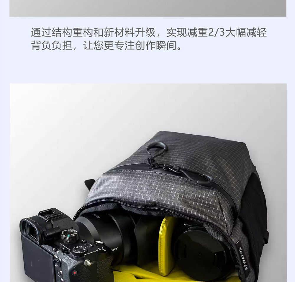 2026新款相机包便携户外斜挎内胆单肩摄影包防水微单反收纳胸包男 商品说明图
