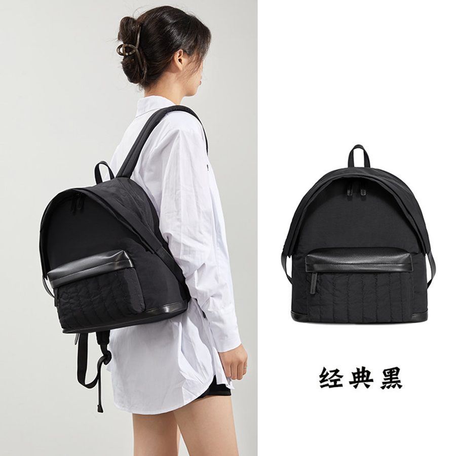 轻便简约女大学生双肩包高颜值旅游通勤书包高级感大容量电脑背包 细节图 8