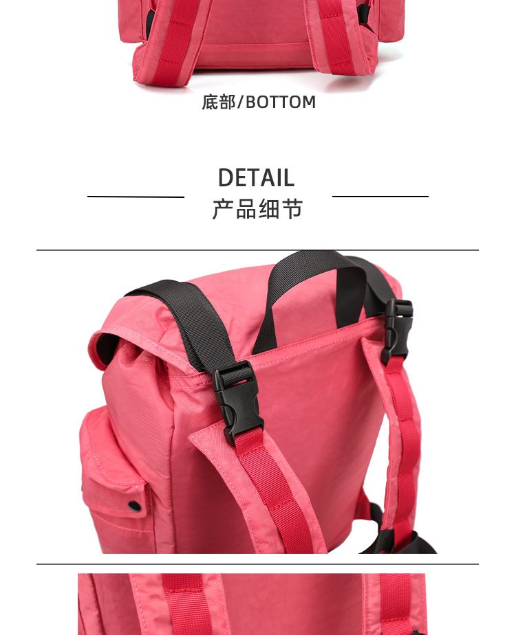 轻便旅行背包双肩包设计感小众电脑包大容量书包女户外登山包旅游 商品说明图