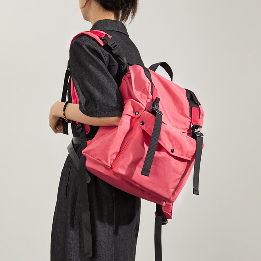 轻便旅行背包双肩包设计感小众电脑包大容量书包女户外登山包旅游 细节图 2