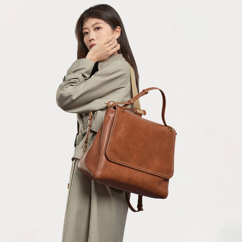 通勤公文包女托特双肩包2026新款大容量小众上班单肩斜挎电脑背包