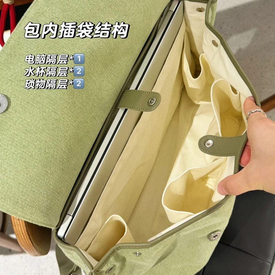 2026新款大容量双肩包女日常通勤百搭背包小号电脑斜挎包书包手提 细节图 5