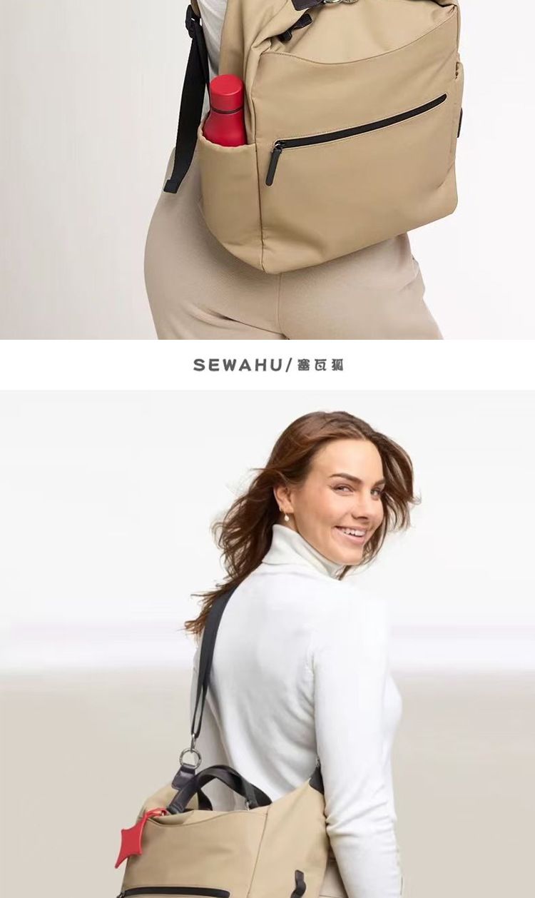 2026新款双肩包男女户外通勤旅行背包休闲轻便大容量防水电脑书包 商品说明图